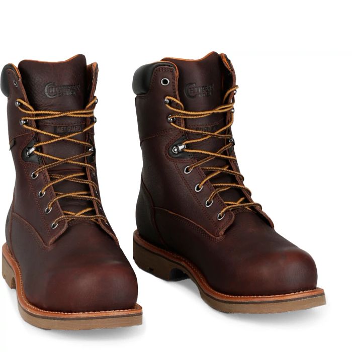 Shop Serious Plus 8″ Waterproof Nano Composite-Toe with Met Guard in brown